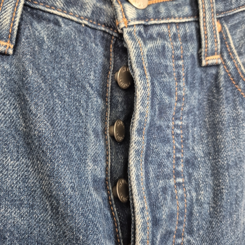 Denim Forum Aritzia The Joni High Rise Loose Crop Denim Jeans Button Fly 24 - Picture 9 of 11